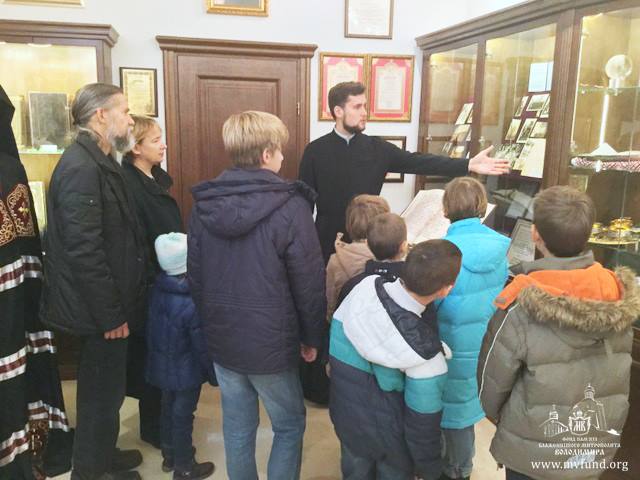 Музей Блаженнішого Митрополита Володимира відвідала багатодітна родина священика Димитрія Черкашина